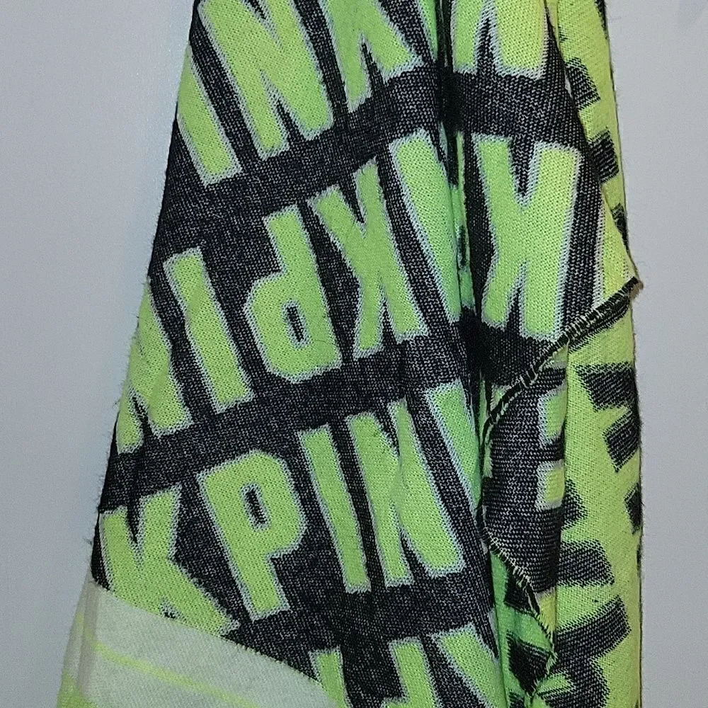 Victoria's Secret PINK Neon Citrus Oversized Blanket Scarf